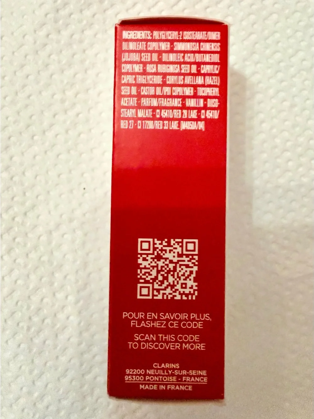 Clarins PITAYA ( dragonfruit ) Lip Comfort Oil with Sweetbriar Rose Full Size